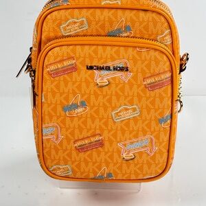 Michael Kors Orange Patterned Men's Belt Bag